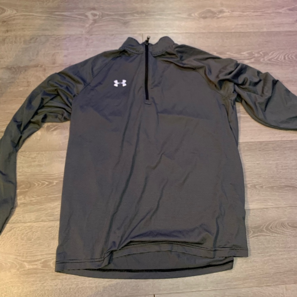 Striped under armor half zip